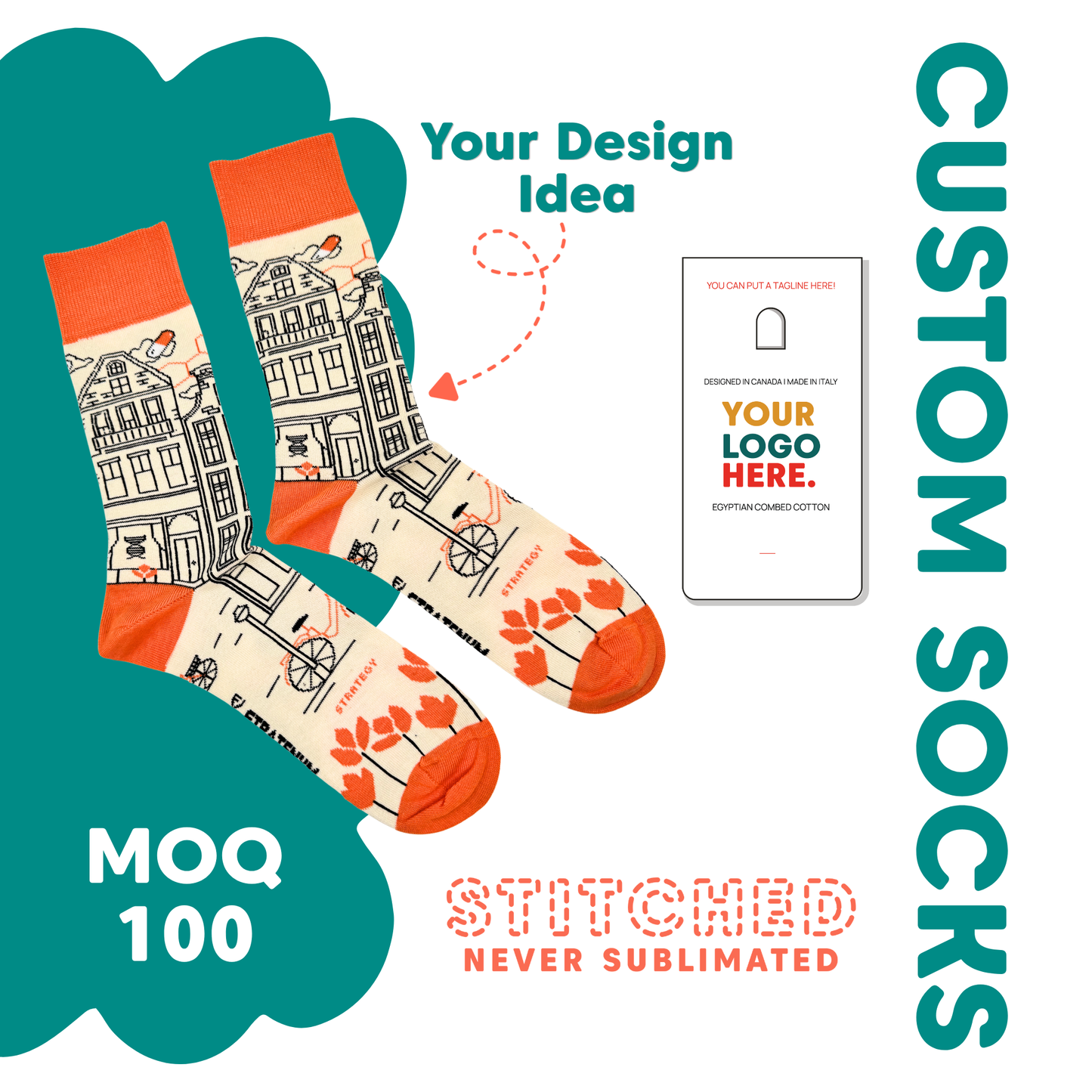 Friday Sock Co. - Men’s Humpback Whale & Orca Mid-Calf Socks