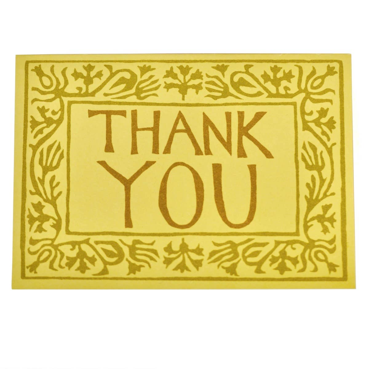 Cambridge Imprint - Card Arabesque Thank You Yellow