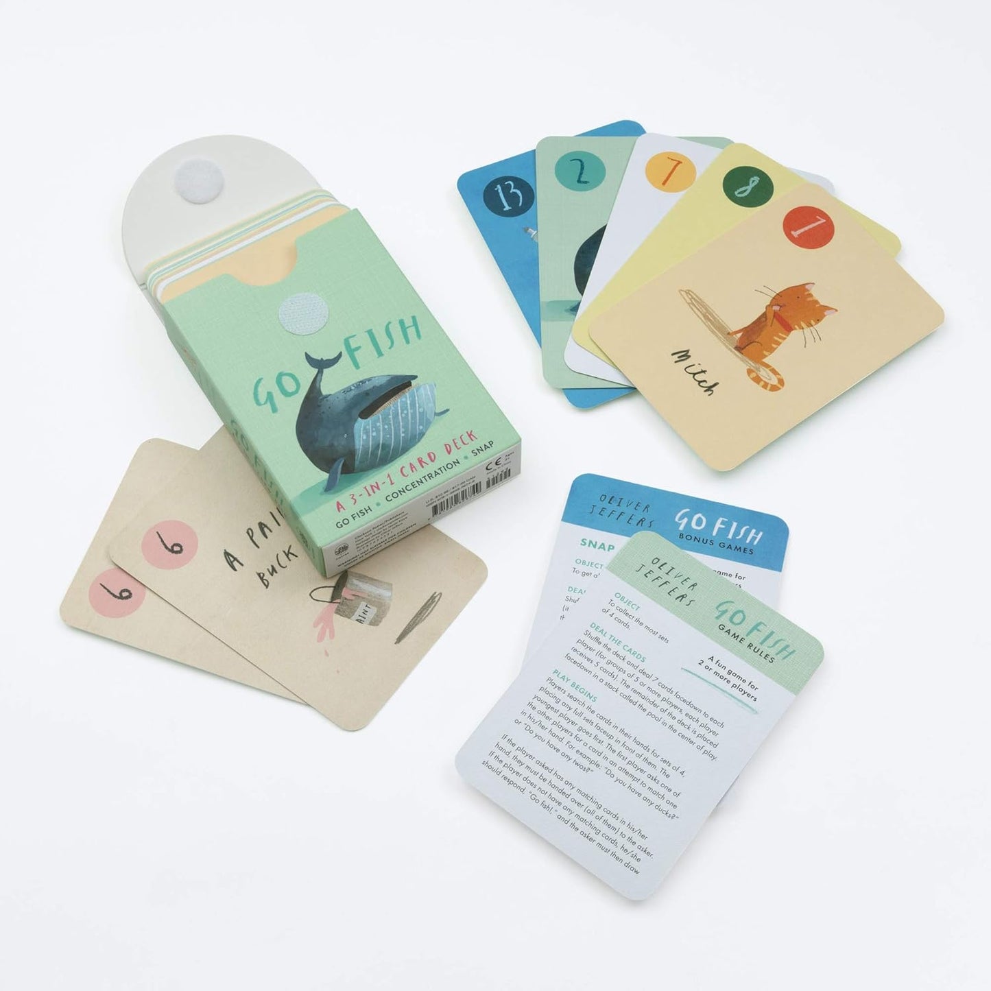 GO FISH - Oliver Jeffers 3-in-1 Card Deck