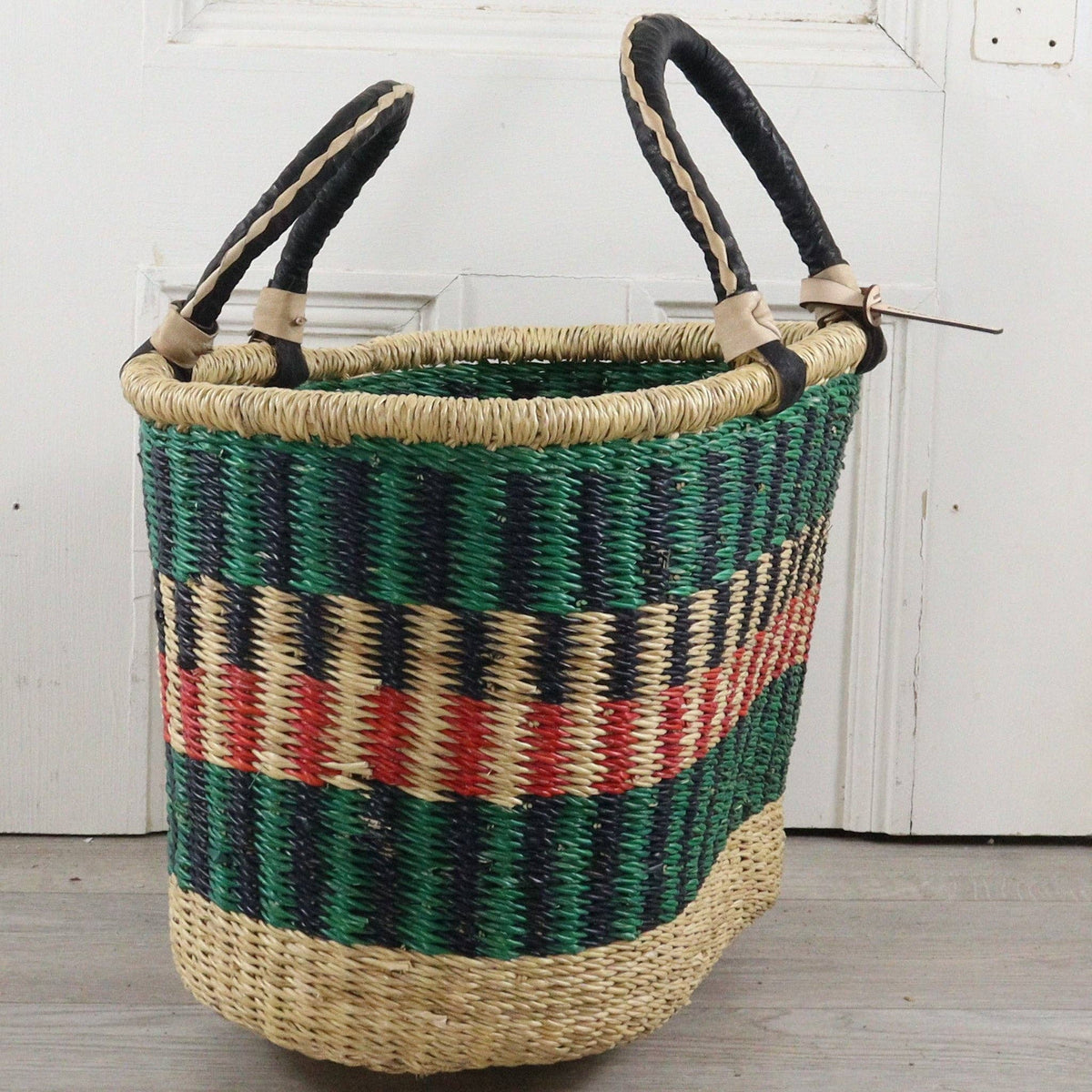 Big Blue Moma - Bolga Basket LARGE OVAL (Variety of Colours)