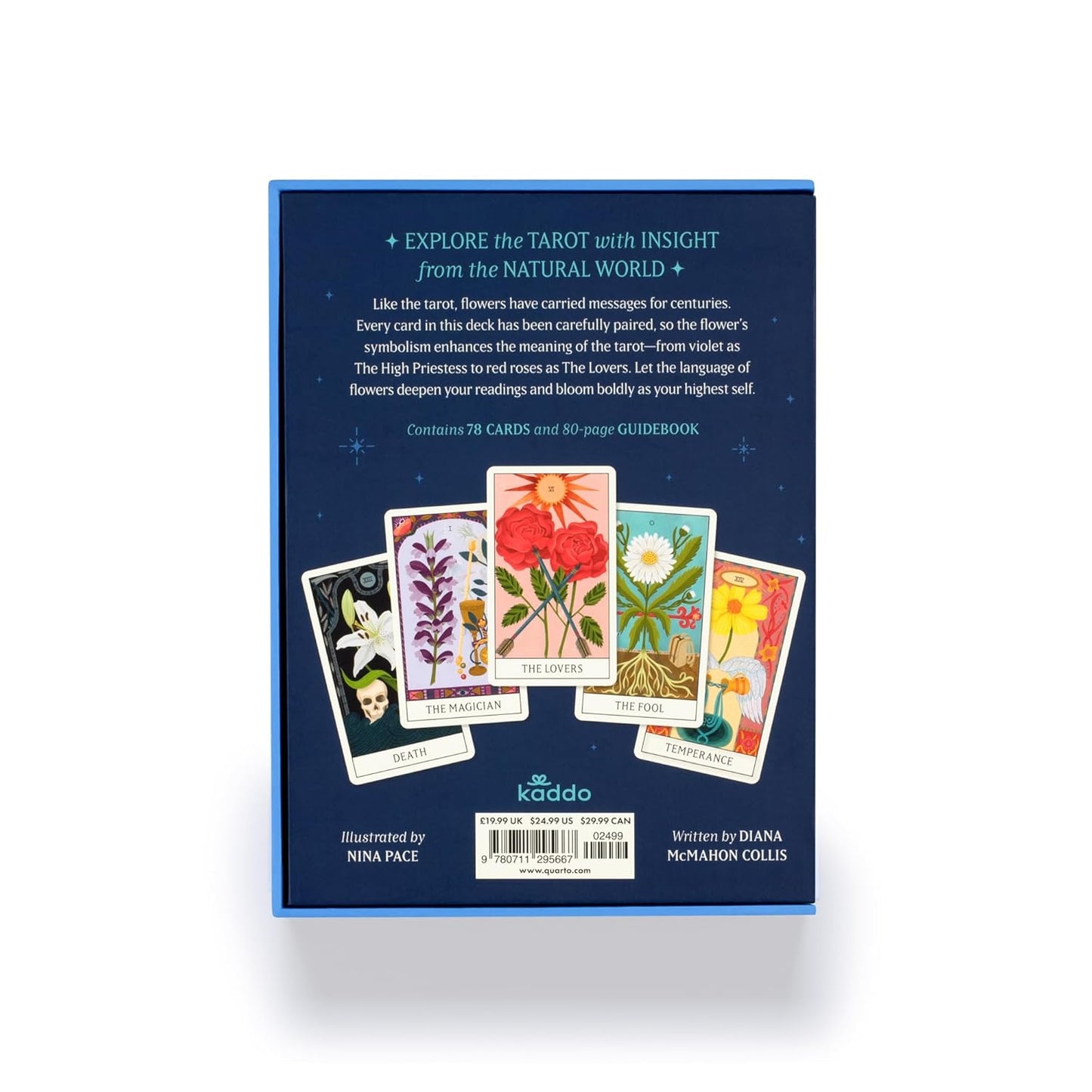 FLORAL TAROT - 78 Cards w/ Guidebook