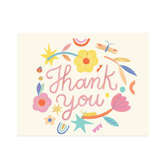 Halfpenny Postage - LOVELY THANK YOU Card