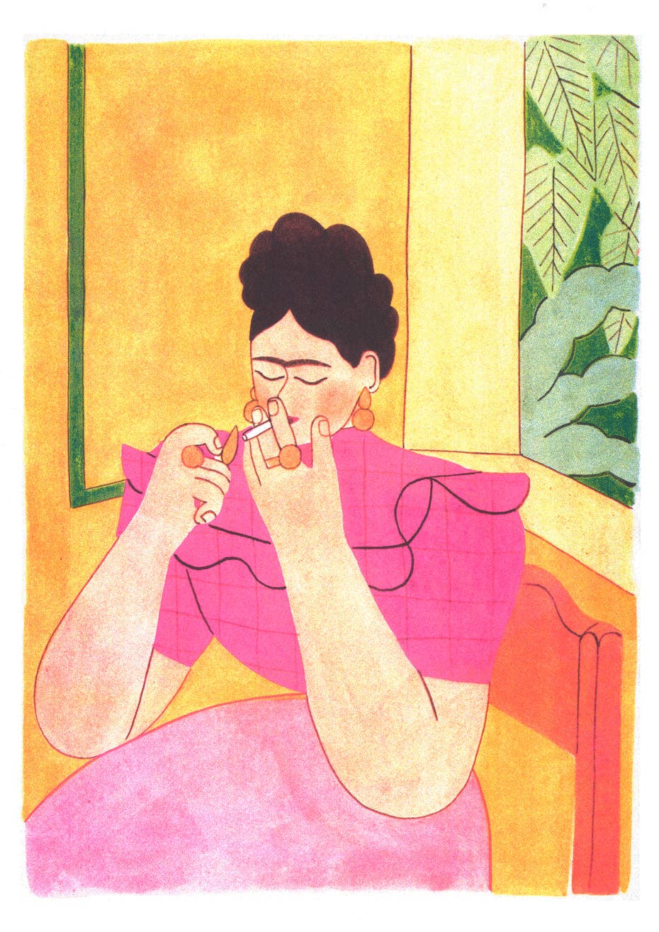 KIBLIND Atelier - FRIDA KAHLO Morgane Fadanelli (A3 Print)