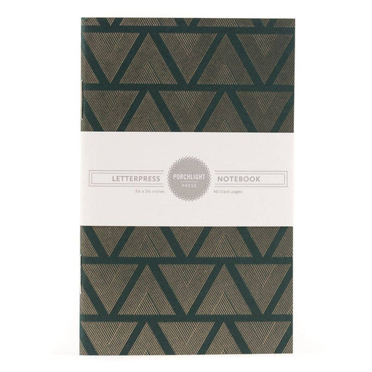 Porchlight Press - Triangles Foil Pocket Notebook (Plain Pages)