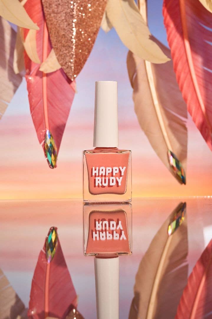 Happy Rudy - Bacchanal | Vegan Nail Polish | Pink Coral | Crème