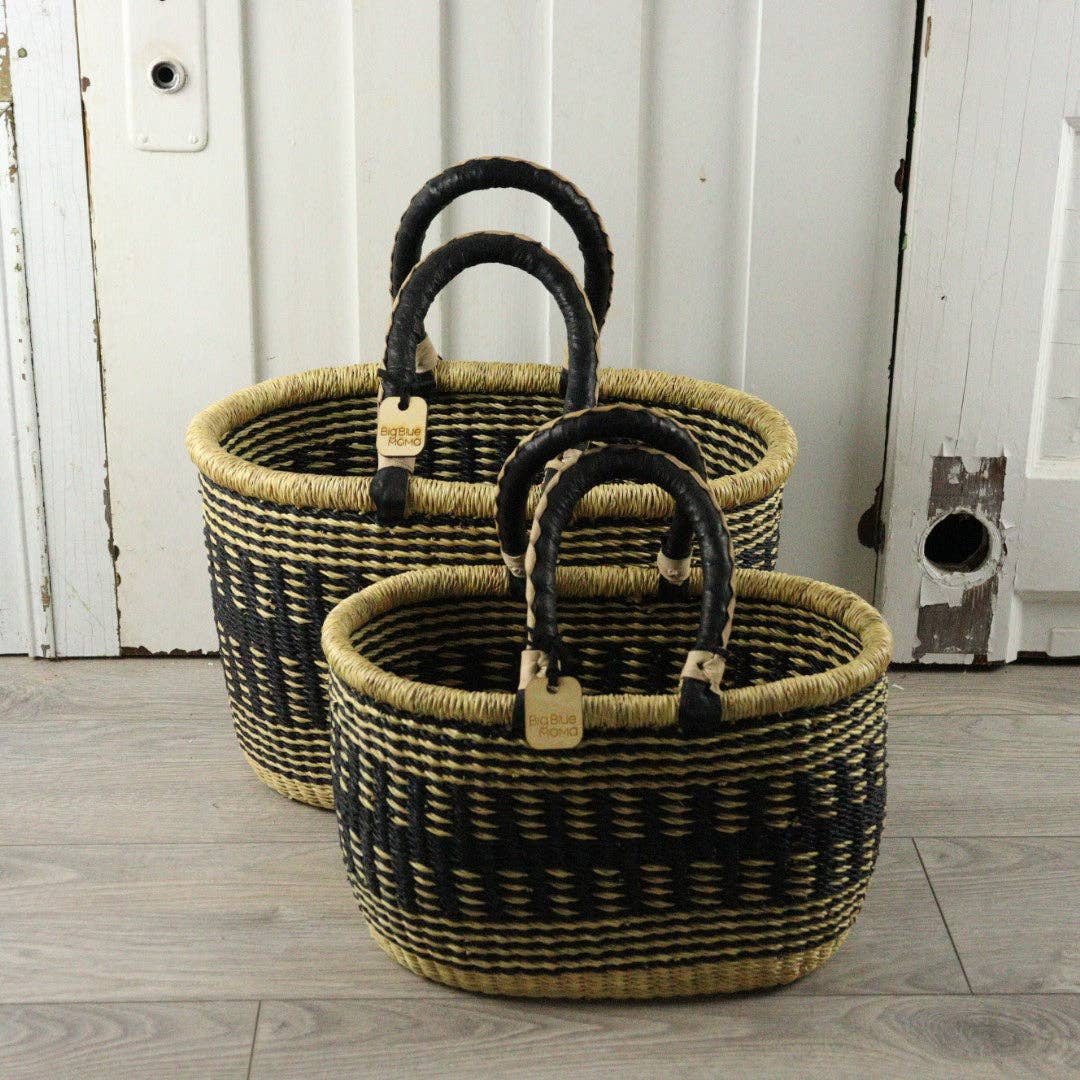 Big Blue Moma - Bolga Basket MEDIUM OVAL (Variety of Colours)