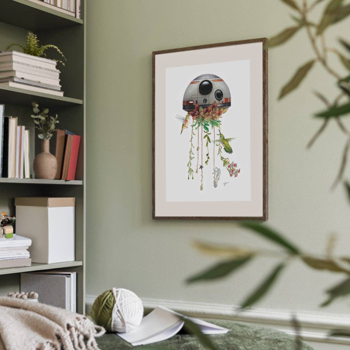 Clever Clippings - Star Wars inspired: BB8 - Underwater Discoveries (8"x10")