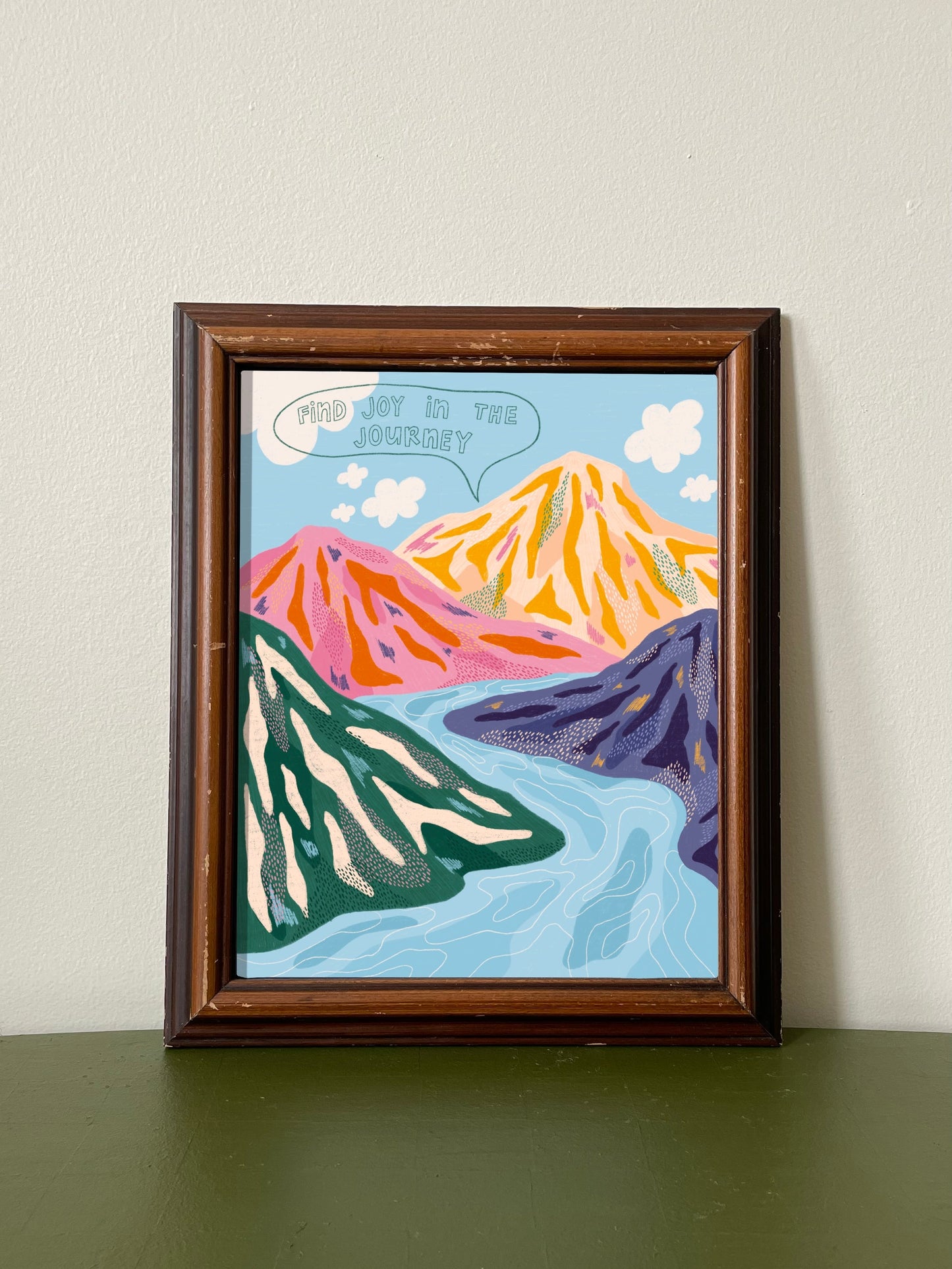Away Designs - THE RIVER Art Print