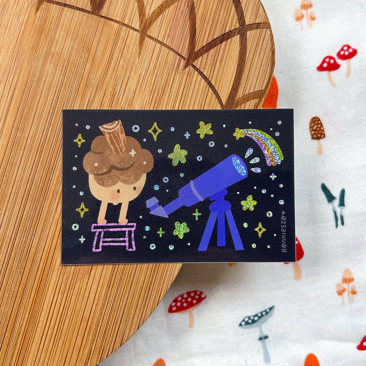 RonnieSzo Art - SPACE ACORN Sticker