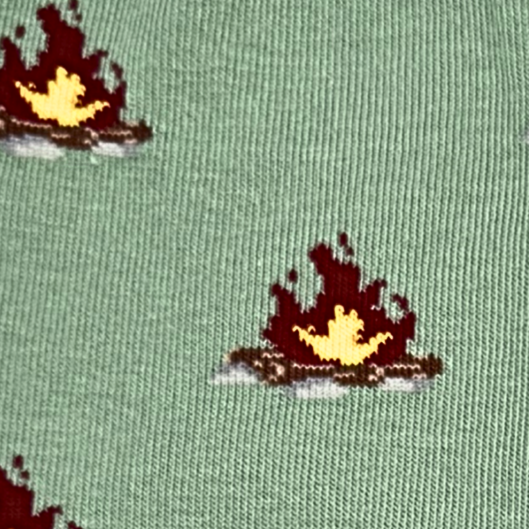 Friday Sock Co. - Men's Canoe & Campfire Mid-Calf Socks