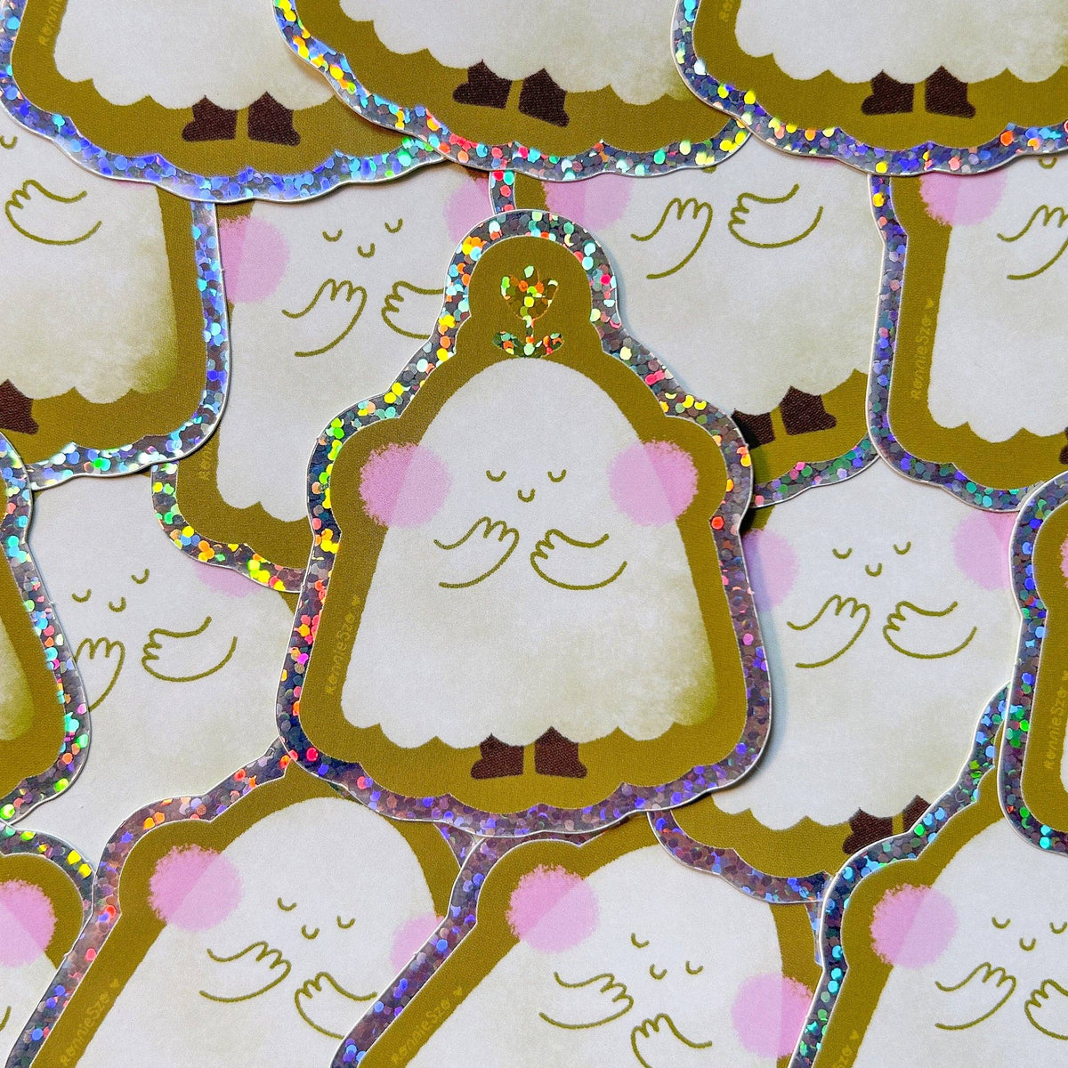 RonnieSzo Art - TULIP GHOST Holographic Sticker