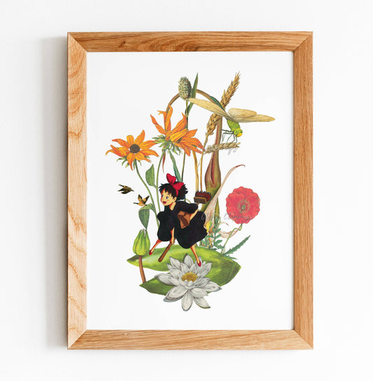 Clever Clippings - Ghibli Inspired: Kiki's Delivery Service - Harbinger (8" X 10")