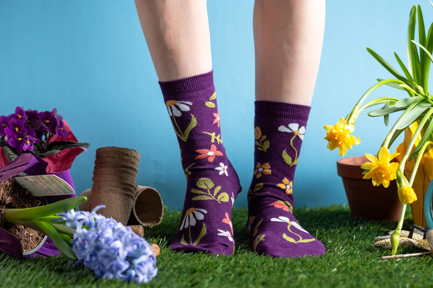 Friday Sock Co. - Women's Modern Garden Crew Socks