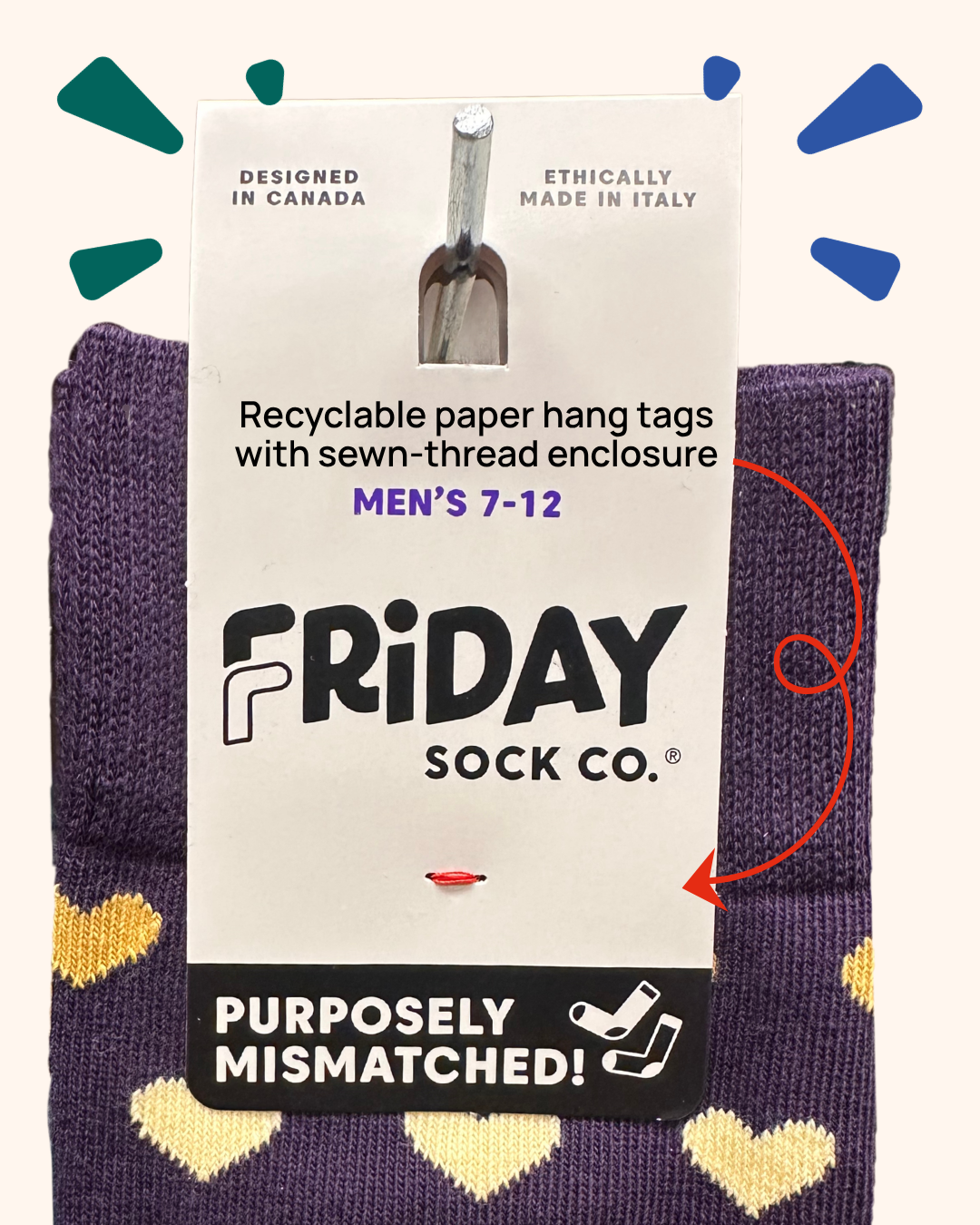 Friday Sock Co. - Men's Golf Swing & Putt Mid-Calf Socks