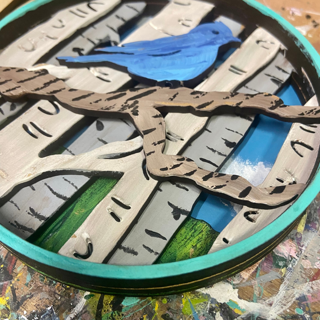 Our Little Makery - Bird Shadow Box Kit