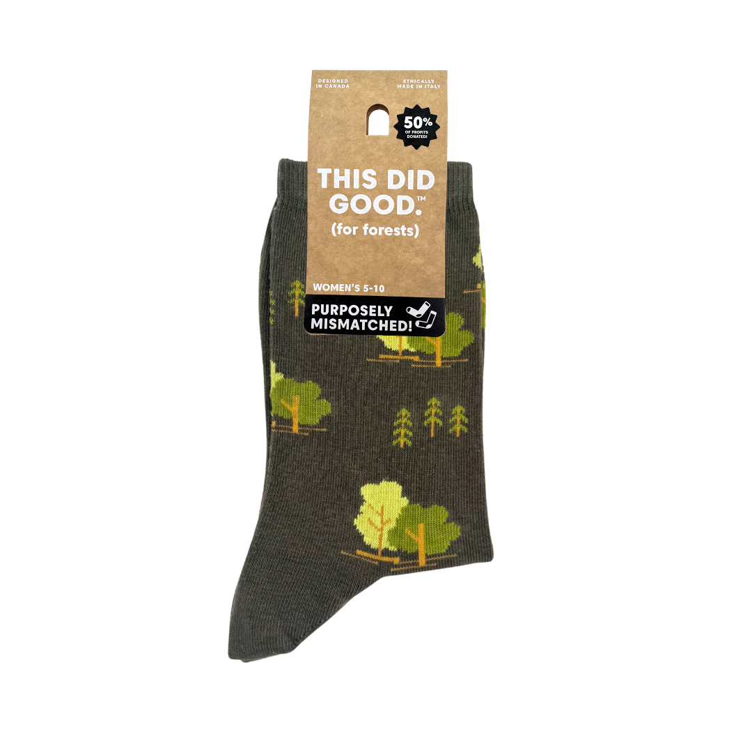 Friday Sock Co. - Women's Trees This Did Good Crew Socks