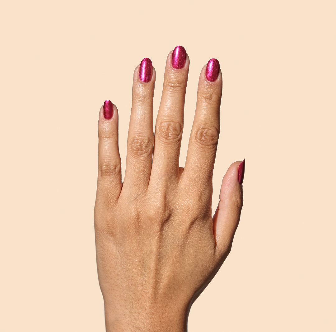 Happy Rudy - Stolen Kiss | Vegan Nail Polish | Pink Metallic | Chrome
