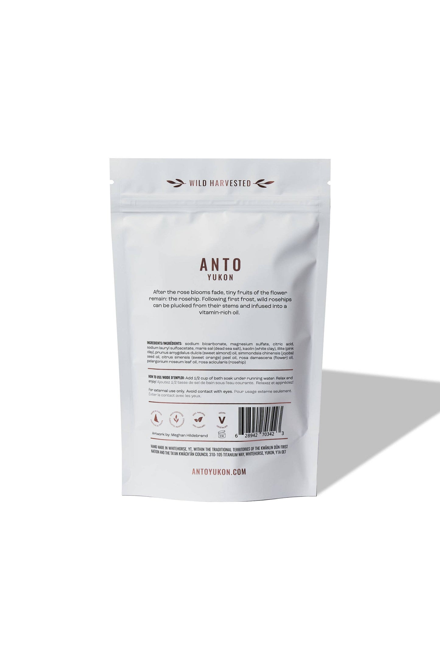 Anto Yukon - Foaming Rosehip Bath Soak: 100 g