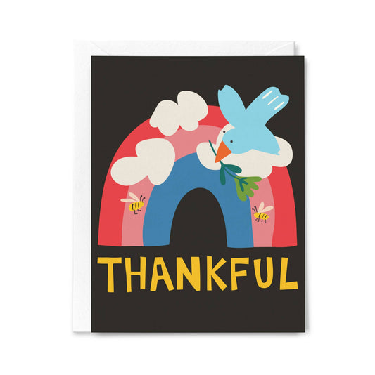 Happy Just Happy - THANKFUL Greeting Card