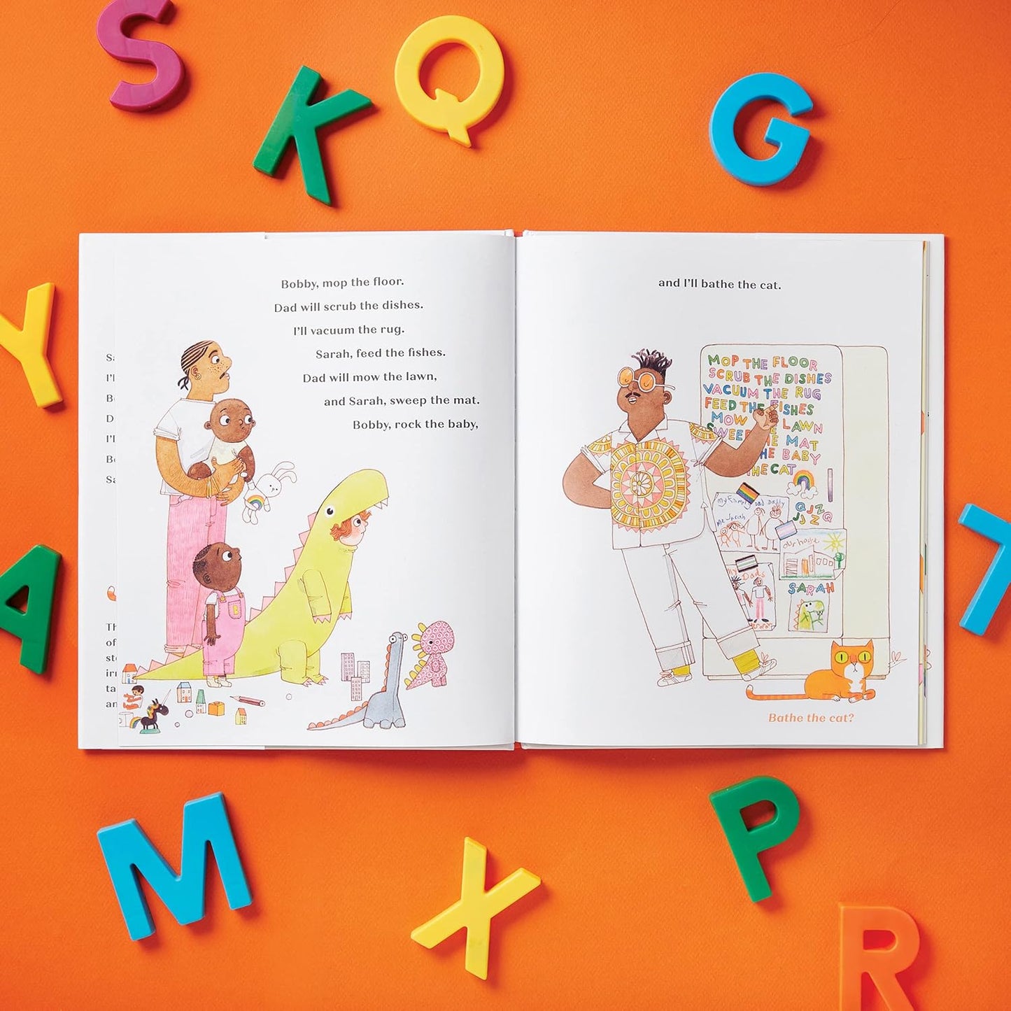 BATHE THE CAT - Hardcover Picture Book