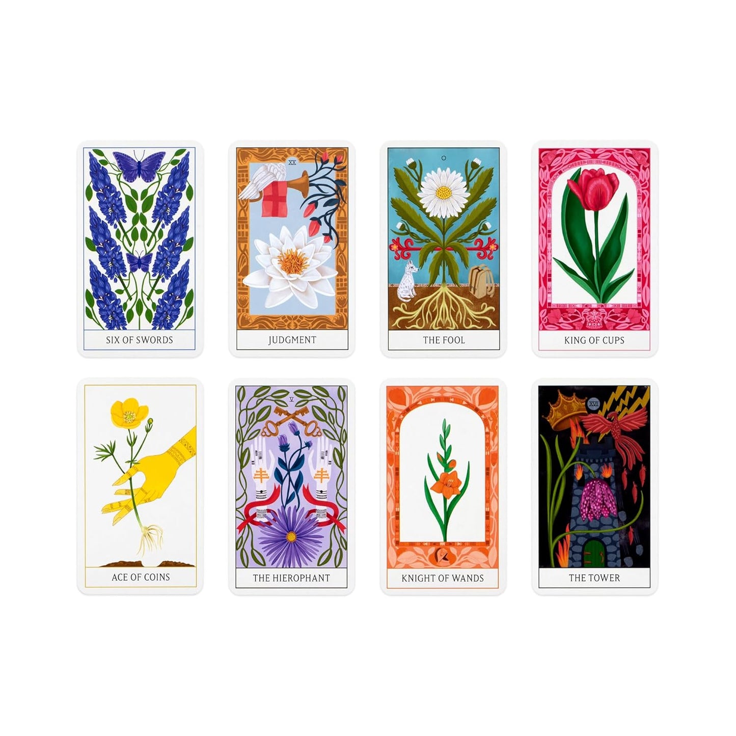 FLORAL TAROT - 78 Cards w/ Guidebook