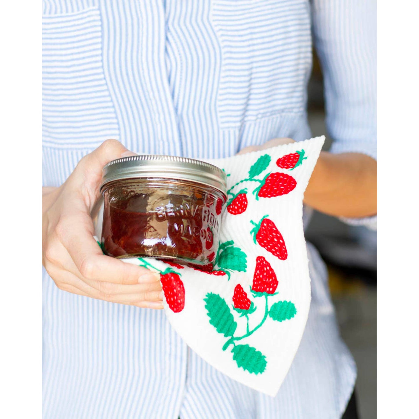 Ecologie - Strawberries Swedish Dishcloth