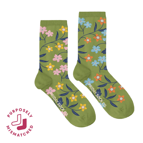 Friday Sock Co. - Women's Flower Vine Socks