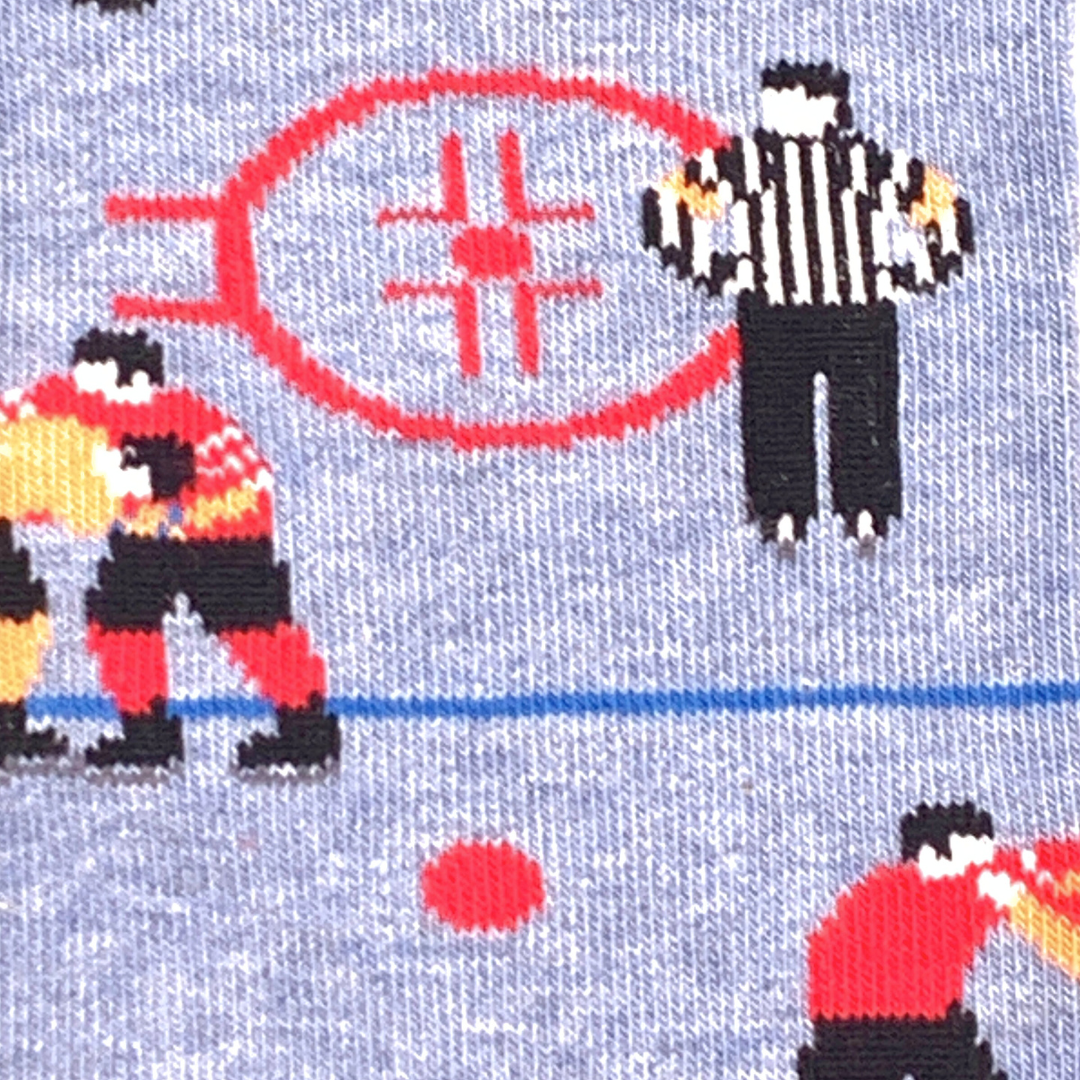 Friday Sock Co. - Men’s Funny Hockey Mid-Calf Scene Socks