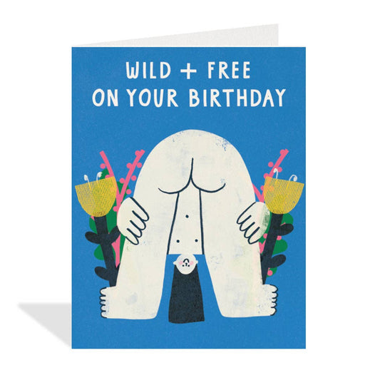 Halfpenny Postage - WILD AND FREE Card