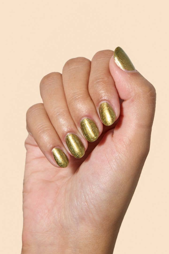 Happy Rudy - Holiday Rebel | Vegan Nail Polish | Green | Eco-Glitter