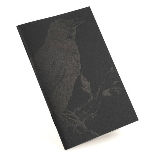 Porchlight Press - Mono Raven Large Notebook (Plain Pages)