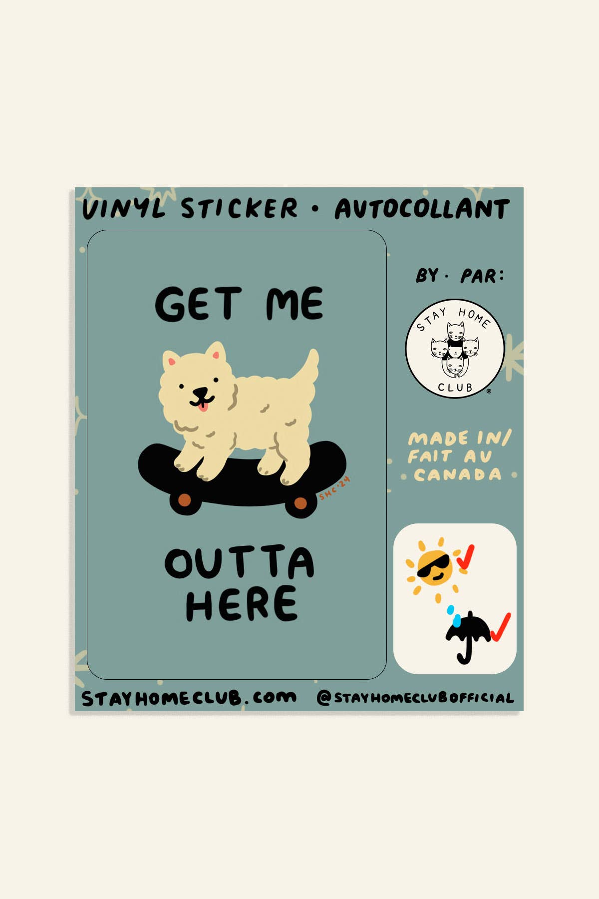 Stay Home Club - GET ME OUTTA HERE Sticker