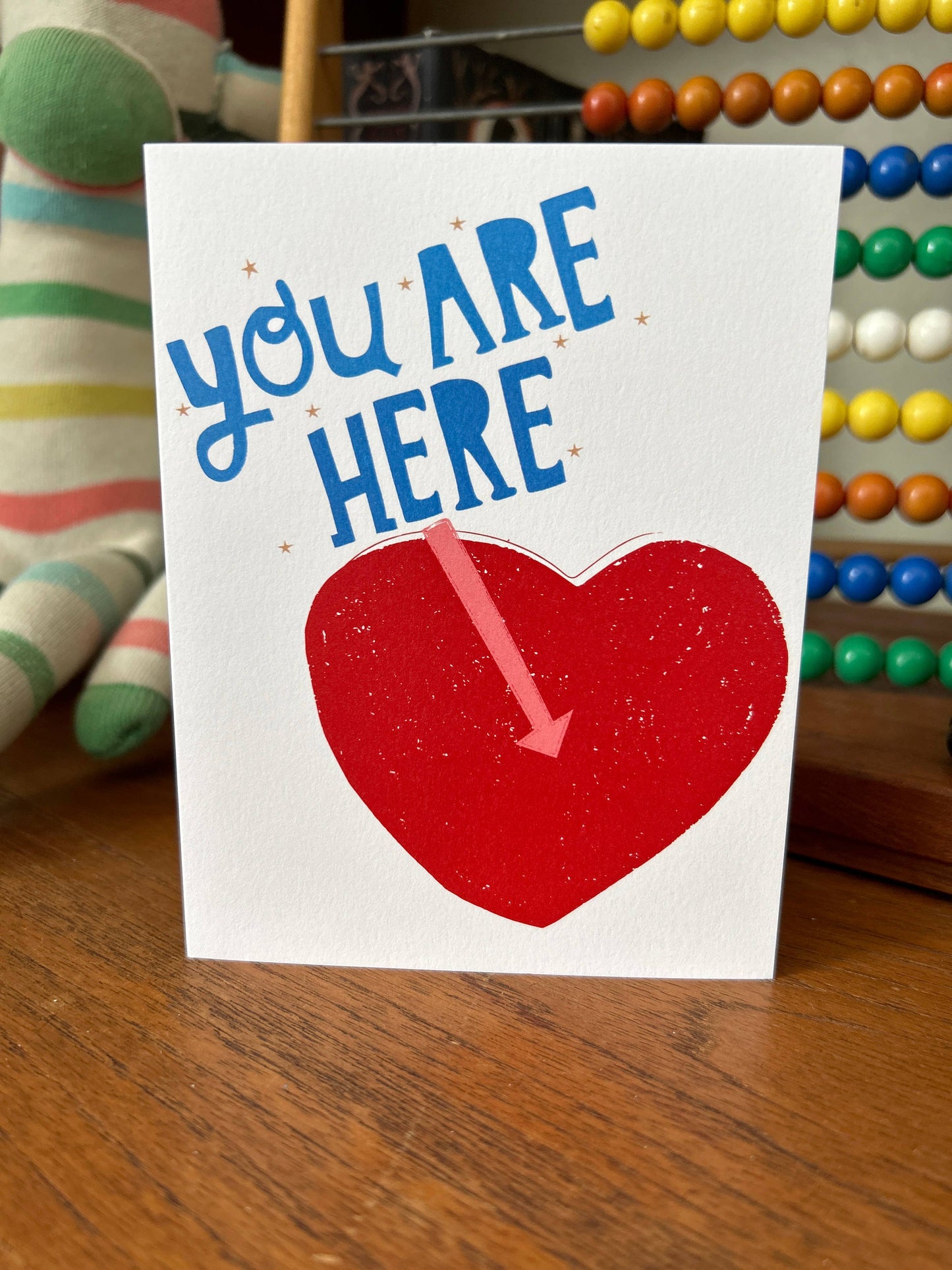 Happy Just Happy - YOU ARE HERE Greeting Card