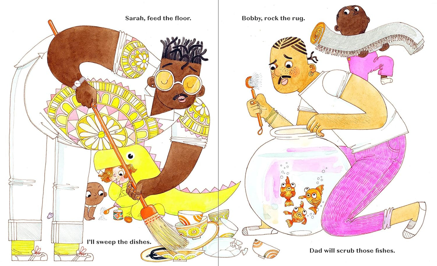 BATHE THE CAT - Hardcover Picture Book