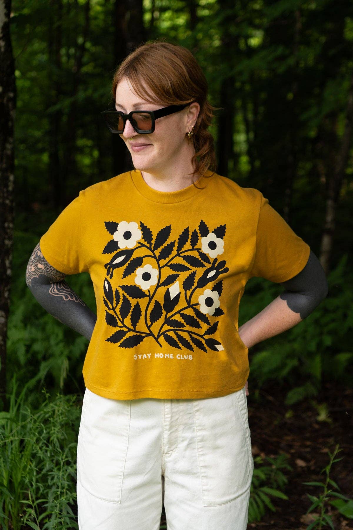 Stay Home Club - BLOOMS 1858 Boxy Tee