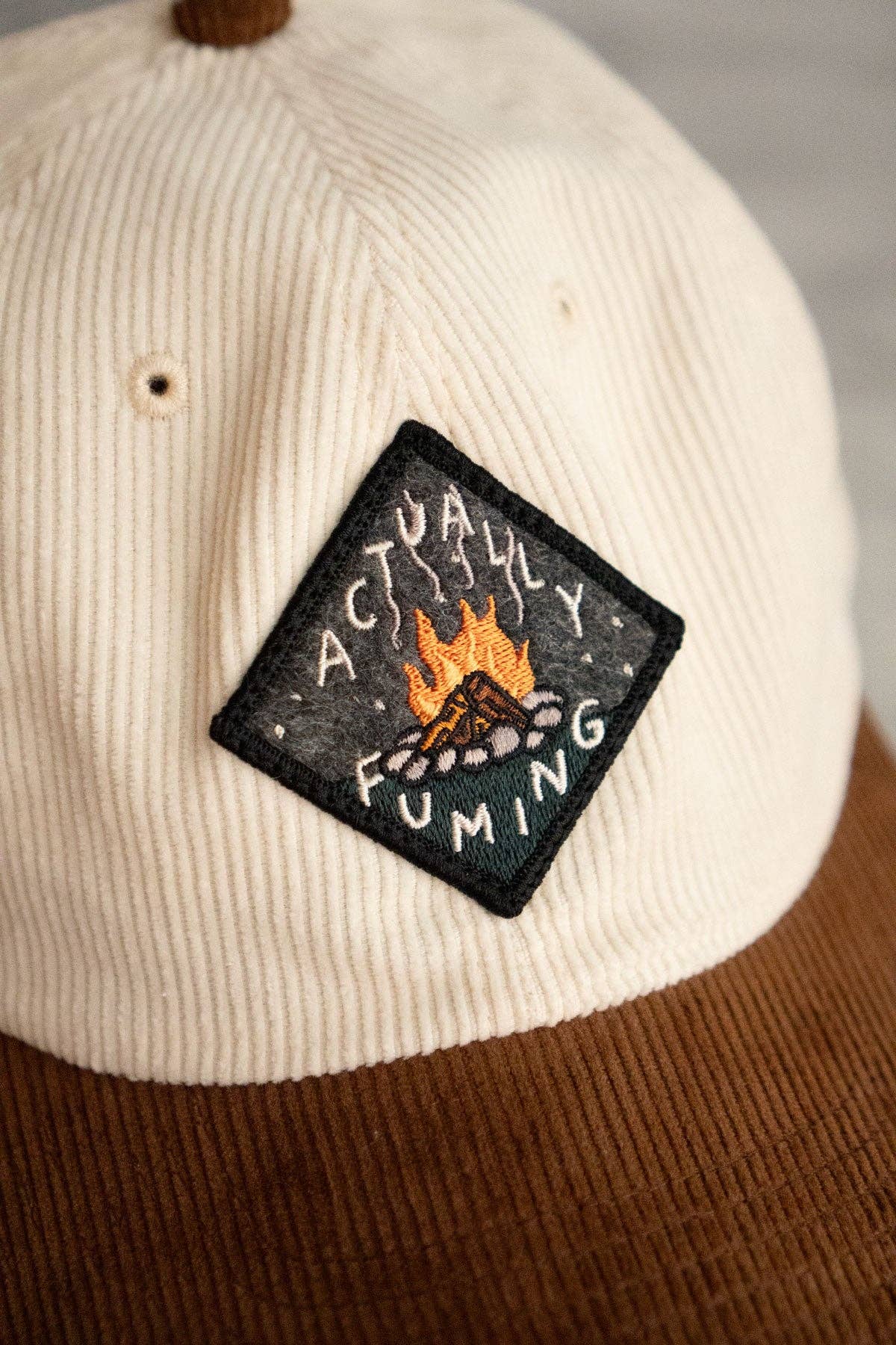 Stay Home Club - ACTUALLY FUMING Felt Sticky Patch