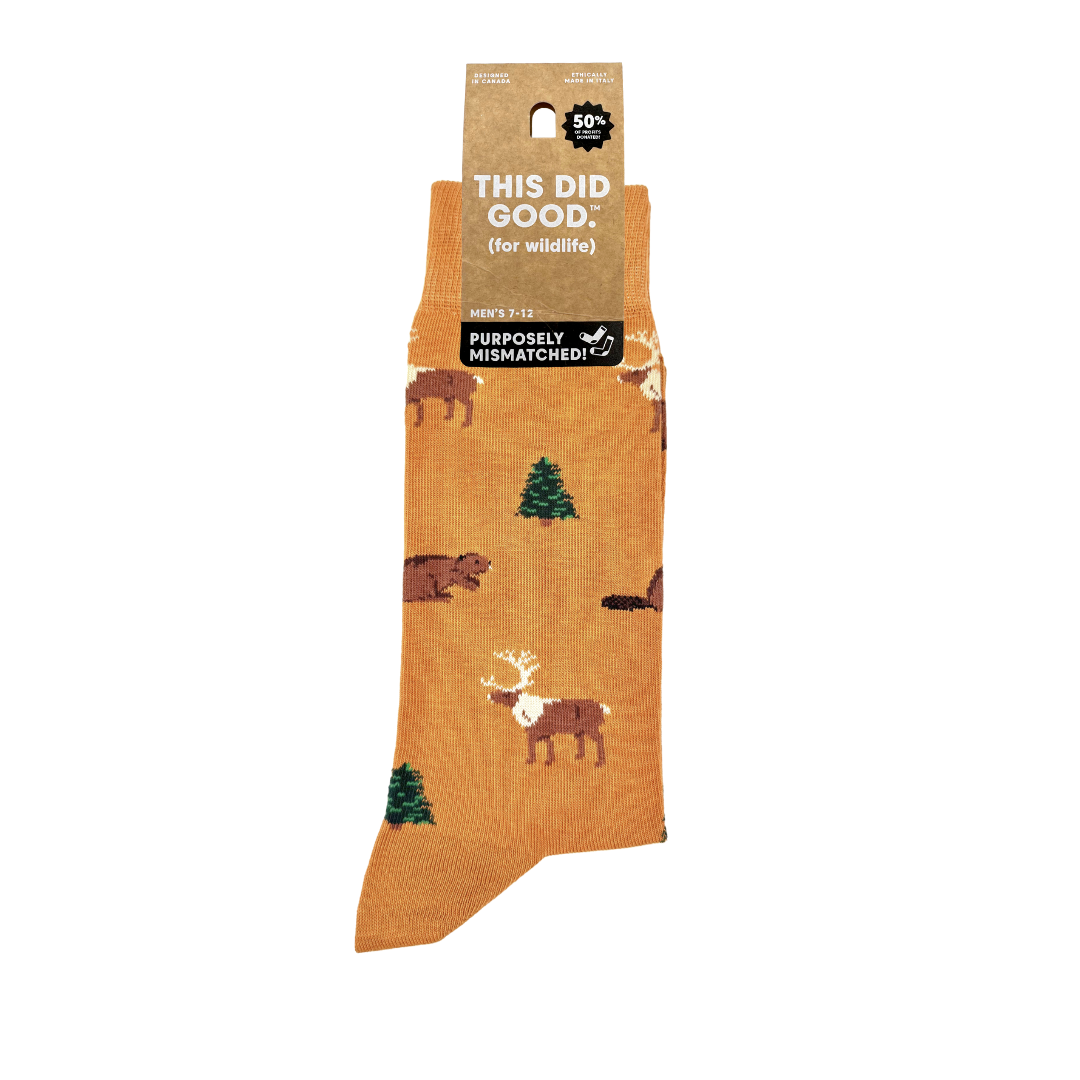 Friday Sock Co. - Men's Wildlife This Did Good Mismatched Socks