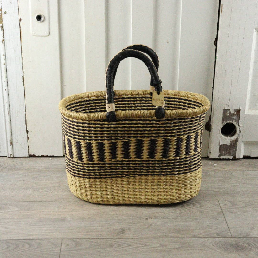 Big Blue Moma - Bolga Basket MEDIUM OVAL (Variety of Colours)