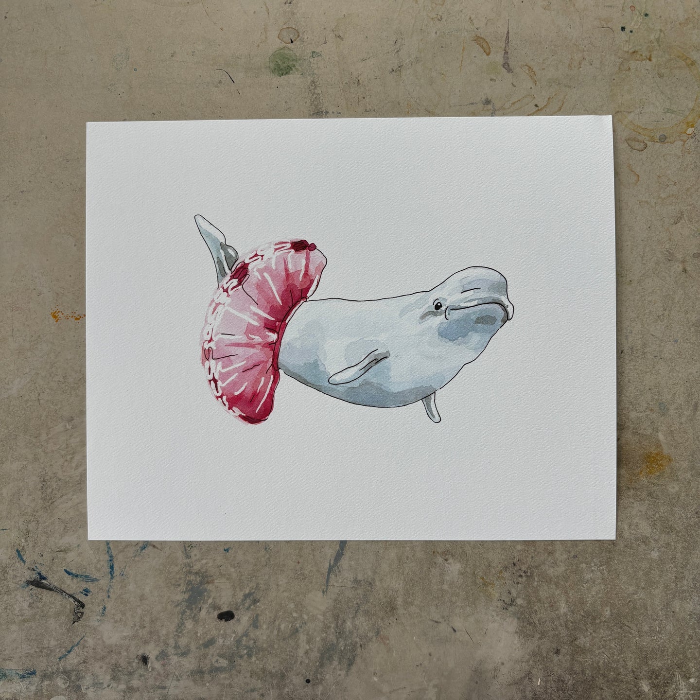 Critter Co. - DANCING BELUGA Print (8" X 10")