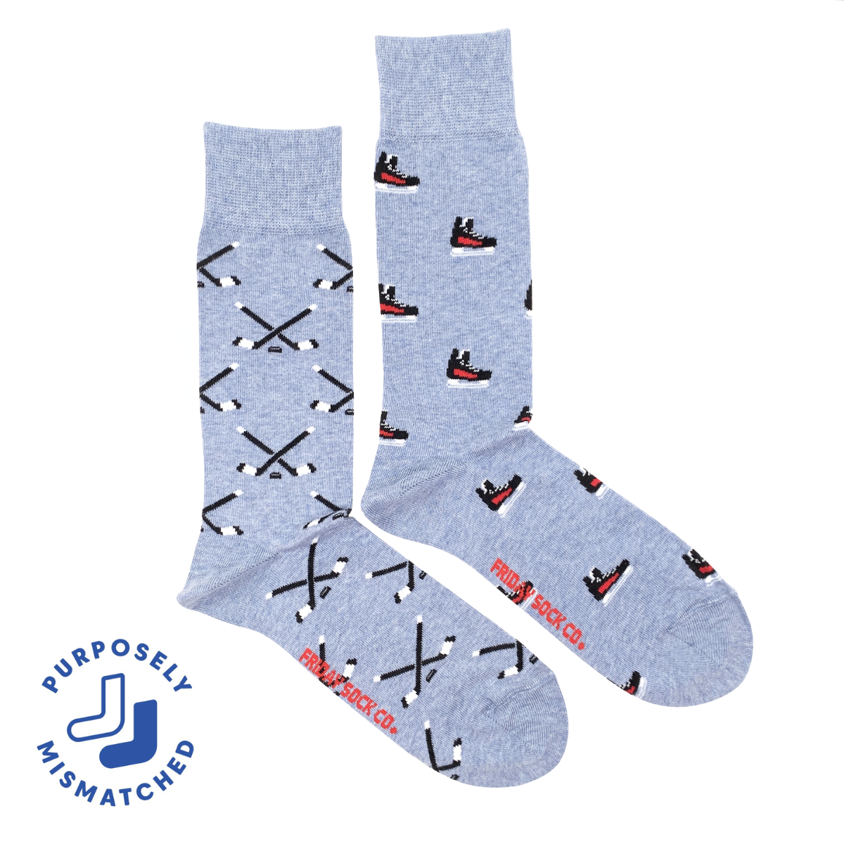 Friday Sock Co. - Men’s Hockey Skates & Stick Mid-Calf Socks