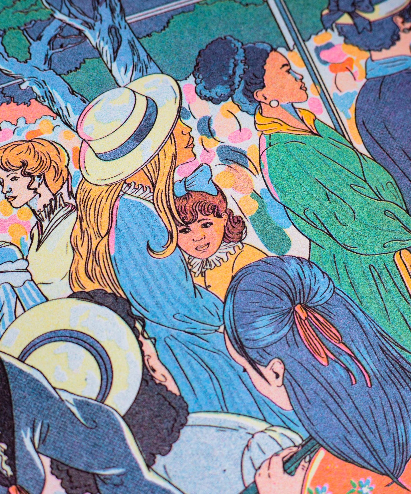 KIBLIND Atelier - BAL DU MOULIN DE LA GALETTE María Jesús Contreras (A3 Print)