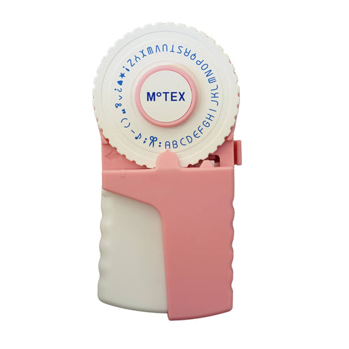 MoTEX Mini Embossing Label Maker Tape Writer: Rose Pink