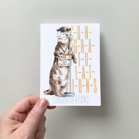 Critter Co. - SPELLING BEE OTTER Card