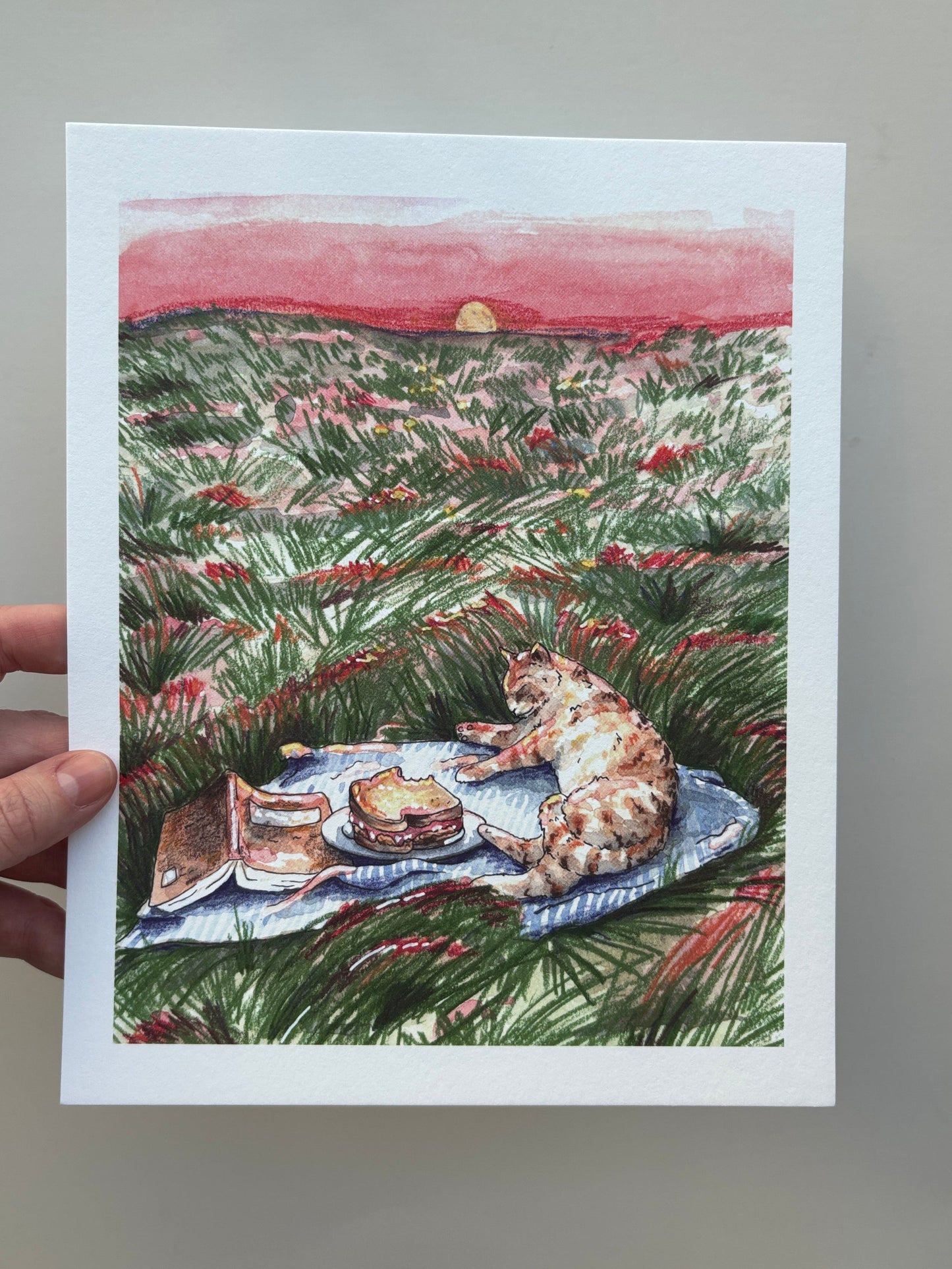 Critter Co. - MEADOW PICNIC Print (8" X 10")