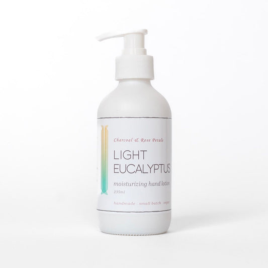 Charcoal & Rose Petals - LIGHT EUCALYPTUS Lotion