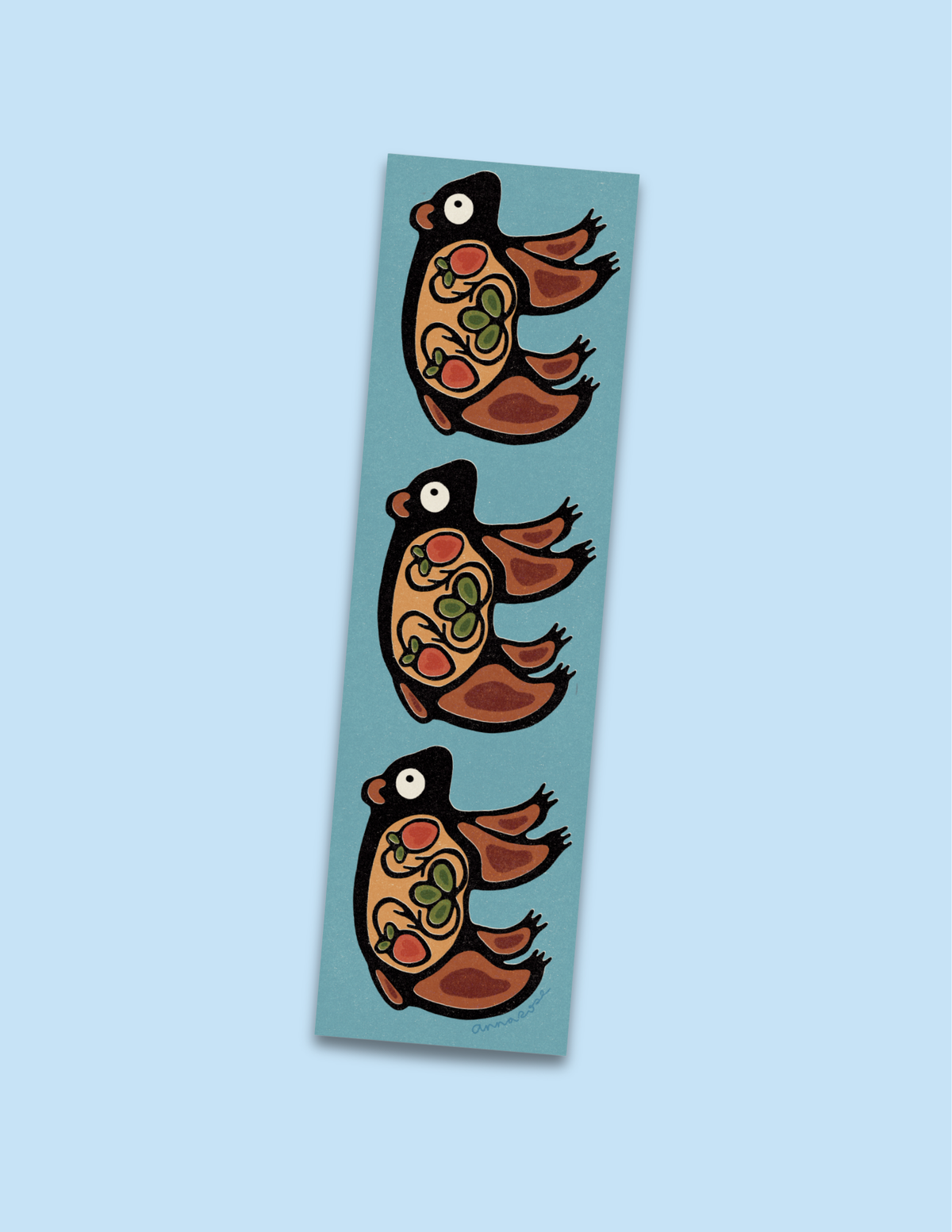 Anna Rose Artwork - Makwa Bookmark