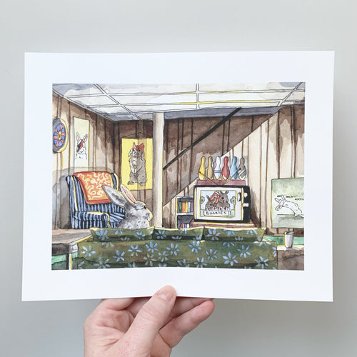 Critter Co. - BASEMENT BUNNY Print (8