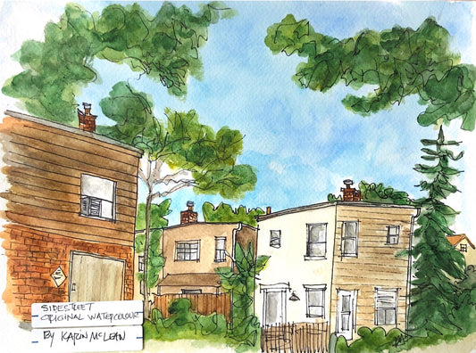 Karin McLean - SIDESTREET Original Artwork (9" X 12")