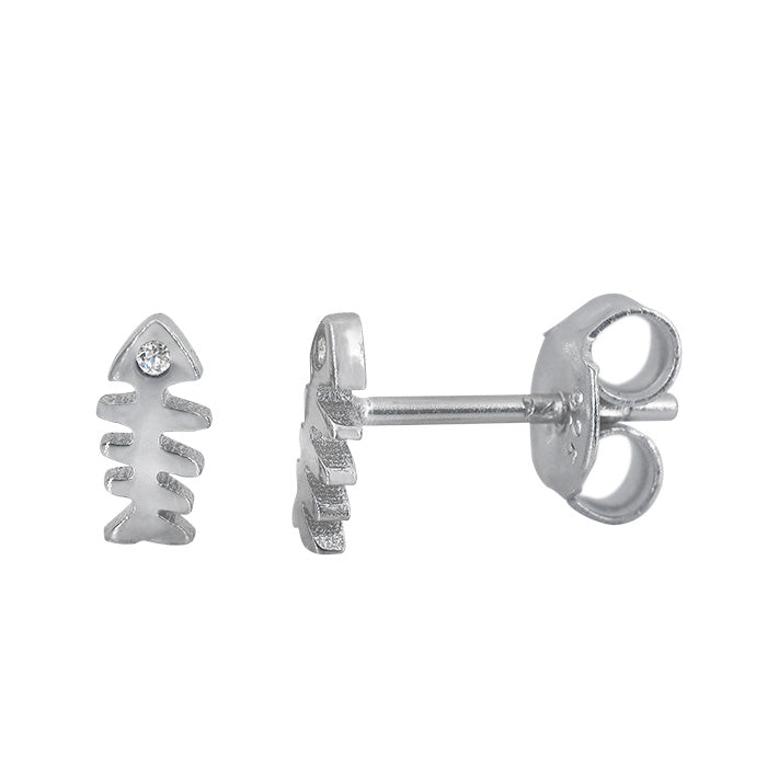 THISTLEMOON - FISHBONE Stud Earrings