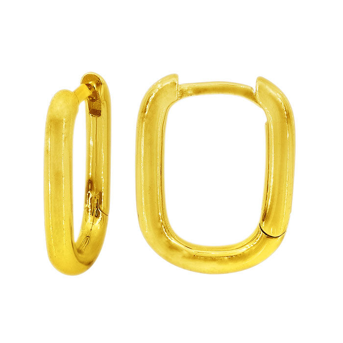 THISTLEMOON - RECTANGLE Huggie Earrings